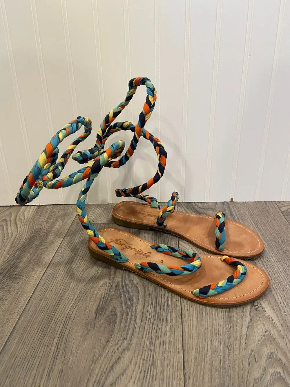 New Free People Havana Gladiator Sandal - Multi Braid - Euro 40 - US 9.0
